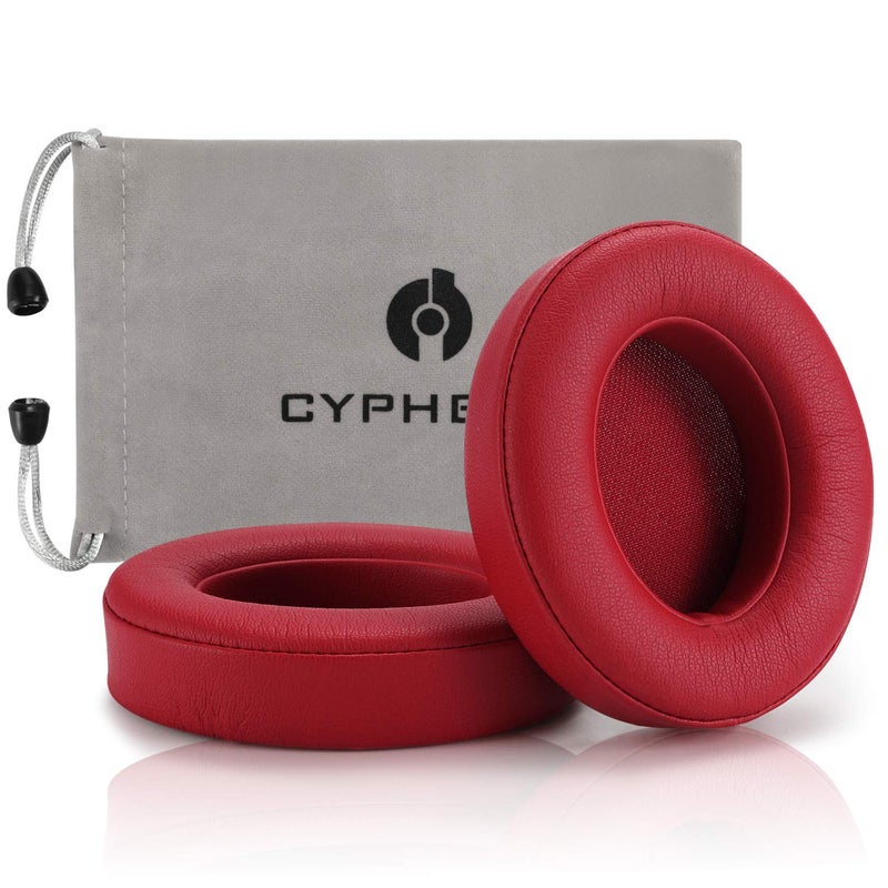 cipher.v Replacement Earpad Cover,Cypher.V Ear Cushion Pads Compatible with Beats Studio 2.0 and Studio 3.0 Over Ear Headphones by Dr.DRE 1 Pair (Wine Red) - Image 1